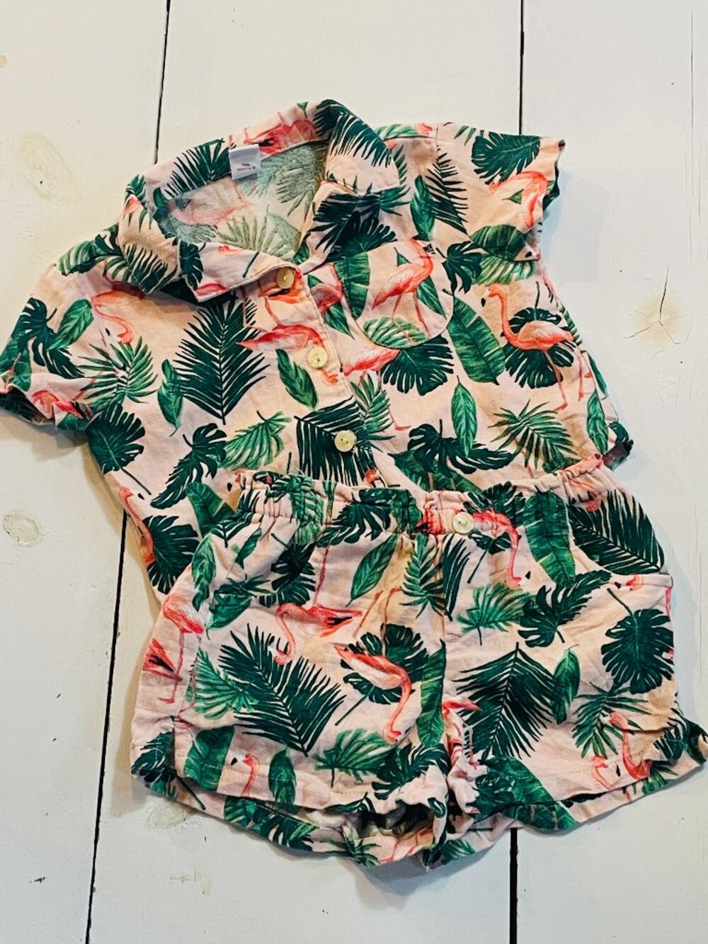 Old Navy 2 Pc Flamingo Set 2T